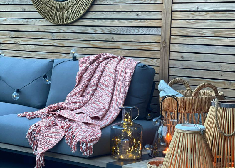 how to style your outdoor sofa.