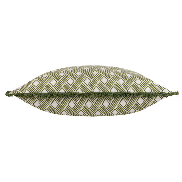 Alexa Green Rectangular Cushion Cover Olive Cushions HÖEM
