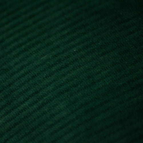 Plain Green Cushions - Aurora Ribbed Velvet Cushion Cover EmeraldGreen furn.