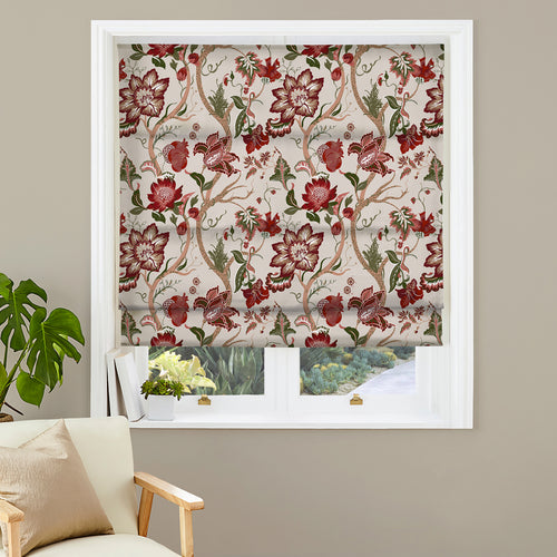 Floral Cream M2M - Botanist Cream Floral Made to Measure Roman Blinds Paoletti