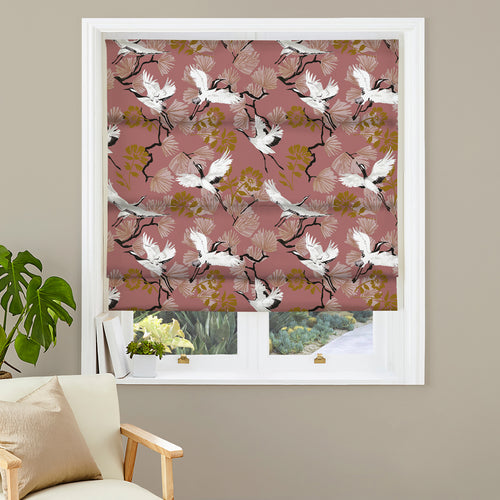 Floral Pink M2M - Demoiselle Blush Floral Made to Measure Roman Blinds furn.