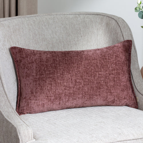 Plain Purple Cushions - Buxton Rectangular Cushion Cover Heather Evans Lichfield