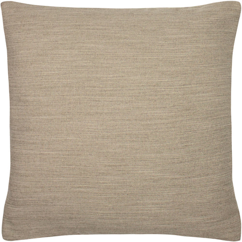 Plain Beige Cushions - Dalton Slubbed Cushion Cover Biscuit Evans Lichfield