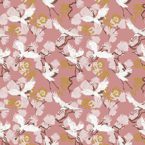 Animal Pink Wallpaper - Demoiselle  Wallpaper Blush furn.