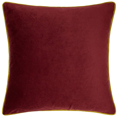 Animal Red Cushions - Forest Fauna Woodland Stag Square Cushion Cover Burgundy/Gold furn.