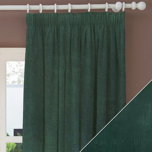 Plain Green M2M - Heritage Bottle Made to Measure Curtains furn.