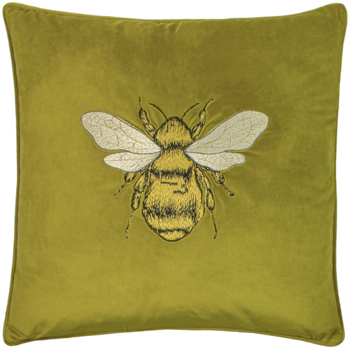 Animal Green Cushions - Hortus Bee Cushion Cover Olive Paoletti