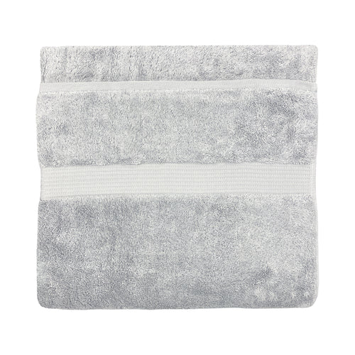 Plain Grey Bathroom - Cleopatra Egyptian Cotton Towels Silver Paoletti