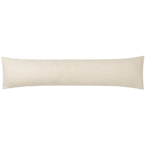Plain Cream Cushions - Malham Fleece Draught Excluder Ivory furn.