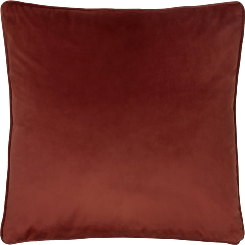 Plain Red Cushions - Opulence Soft Velvet Cushion Cover Sunset Evans Lichfield