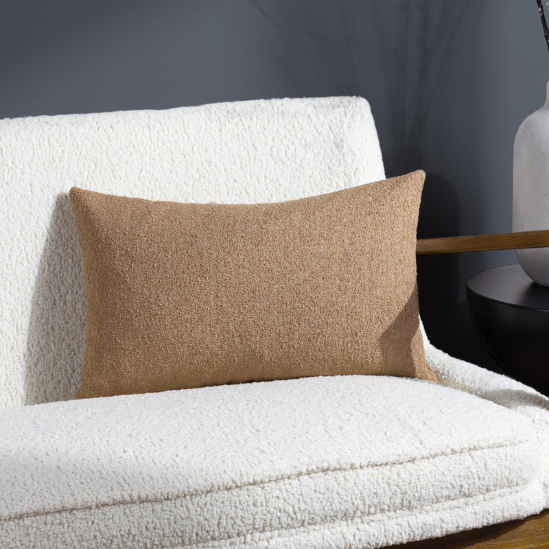 Plain Brown Cushions - Selene Rectangular Cushion Cover Toffee HÖEM