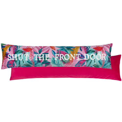  Pink Cushions - Shut The Front Door  Draught Excluder Fuchsia furn.