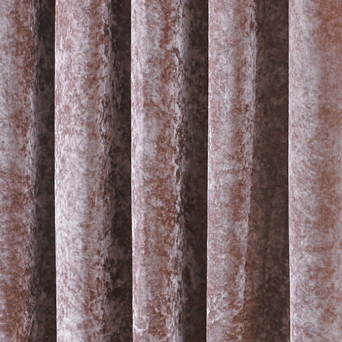  Pink Curtains - Verona Crushed Velvet Eyelet Curtains Blush Paoletti