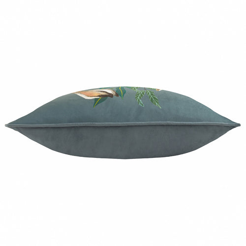 Animal Blue Cushions - Wild Garden Leaping Hare Cushion Cover Navy Wylder