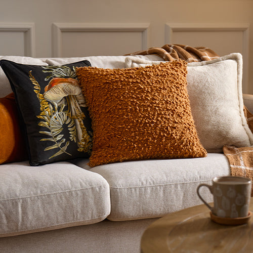 Create a cosy Halloween look of warm rusts and neutral hues