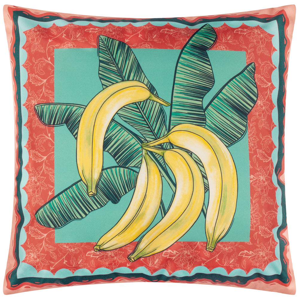 Anemone Bananas Printed Outdoor Cushion Multicolour