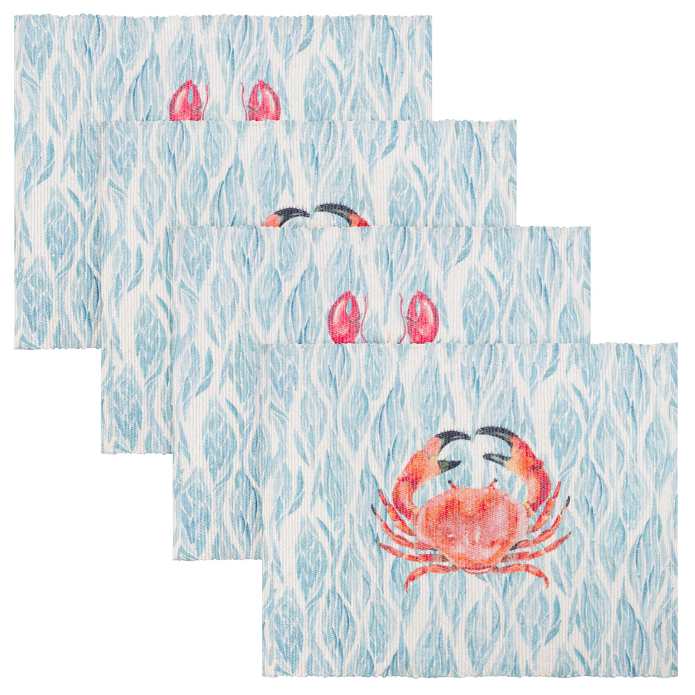 Abersoch Set of 4 Indoor/Outdoor Placemats Marine