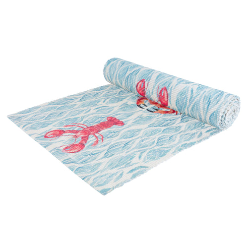Abersoch Indoor/Outdoor Table Runner Marine