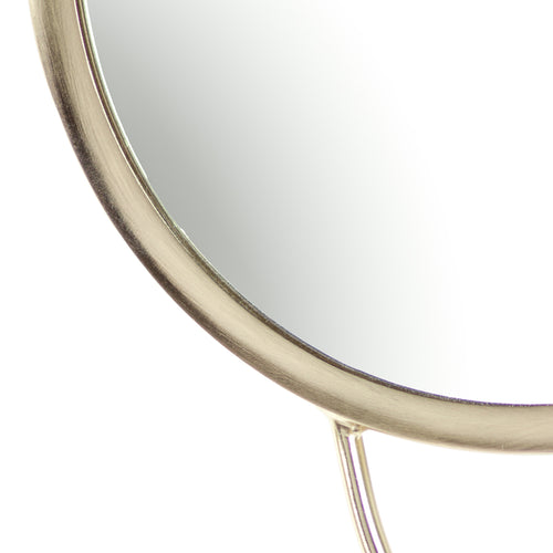  Gold Accessories - Abstract Double Round Circular Wall Mirror Brass Yard