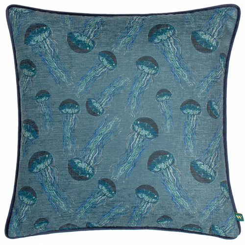 Animal Blue Cushions - Abyss Jellyfish Cushion Cover Petrol Wylder