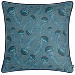Wylder Abyss Jellyfish Cushion Cover in Petrol