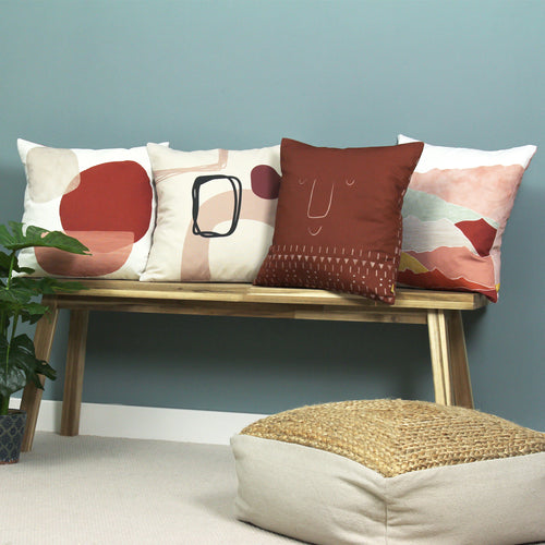 Abstract Pink Cushions - Aida 100% Recycled Cushion Cover Blush furn.