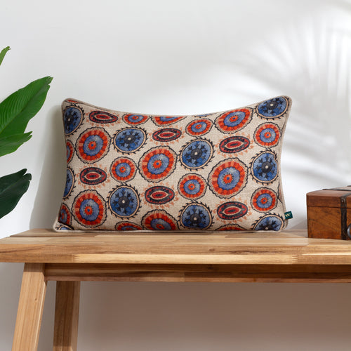 Global Beige Cushions - Akamba Tribal Rectangular Cushion Cover Natural Wylder
