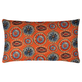 Wylder Akamba Tribal Rectangular Cushion Cover in Tangerine