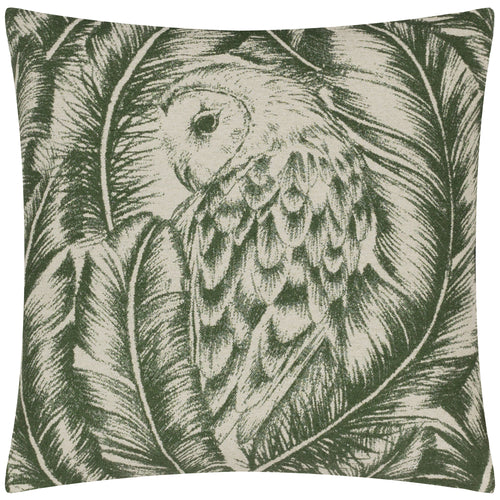 Animal Green Cushions - Albus Jacquard  Cushion Cover Green Wylder