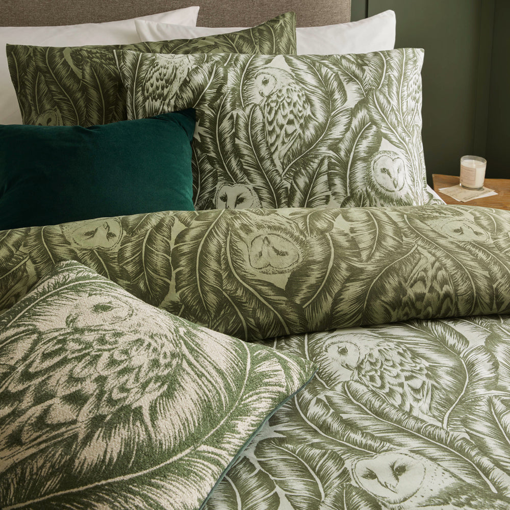 Albus Jacquard Cushion Green