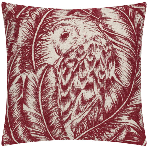 Animal Red Cushions - Albus Jacquard  Cushion Cover Redwood Wylder