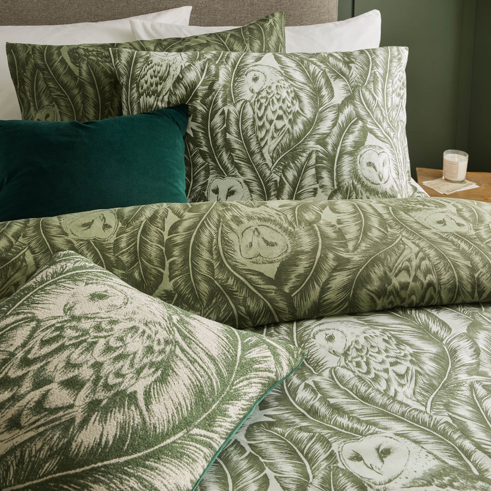 Albus Heritage Duvet Cover Set Forest Green