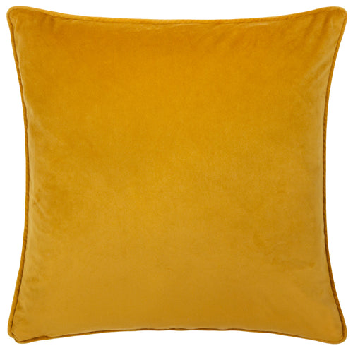 Abstract Yellow Cushions - Alentejo Piped Velvet Cushion Cover Citrus furn.