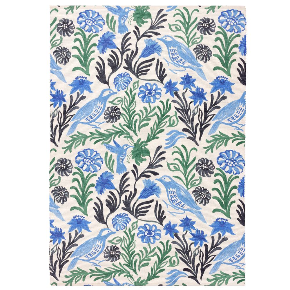 Alentejo Blue Indoor/Outdoor Washable Rug Ocean