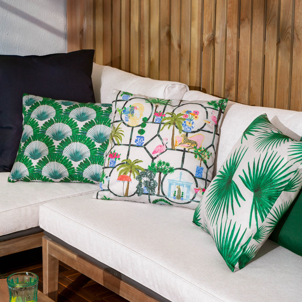 Agave Tropical Outdoor Cushion Green