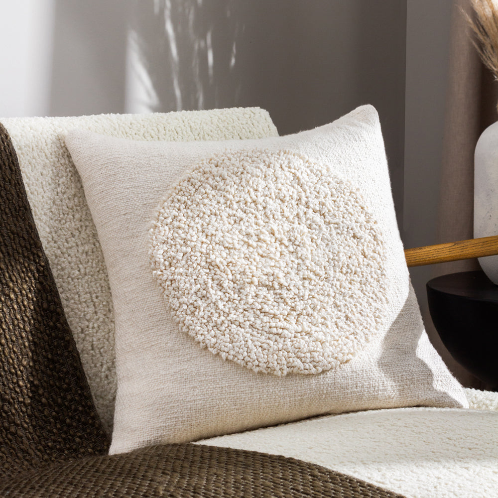 Plain Cream Cushions - Almo  Cushion Cover Ecru HÖEM