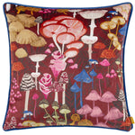 furn. Amanita Mushroom Cushion Cover in Burgundy