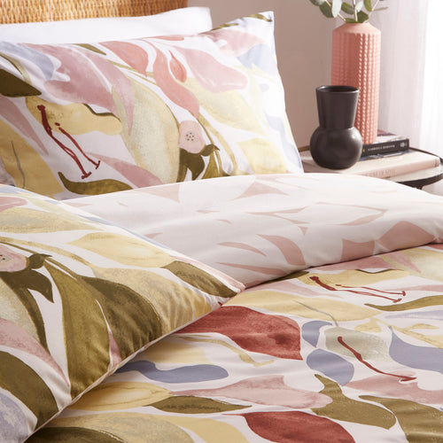 Abstract Pink Bedding - Amarosa Abstract Reversible Duvet Cover Set Plaster furn.