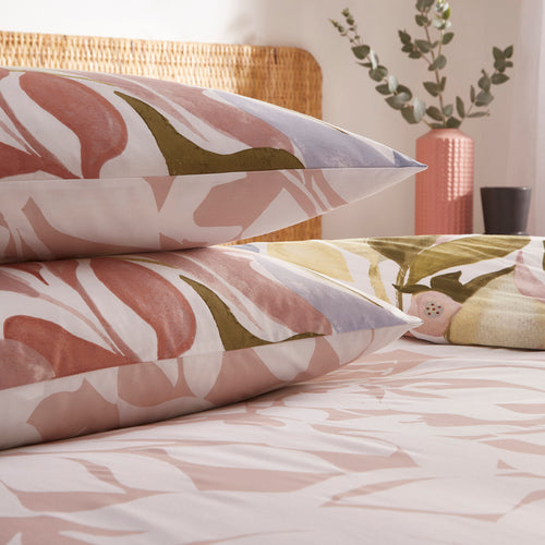 Abstract Pink Bedding - Amarosa Abstract Reversible Duvet Cover Set Plaster furn.