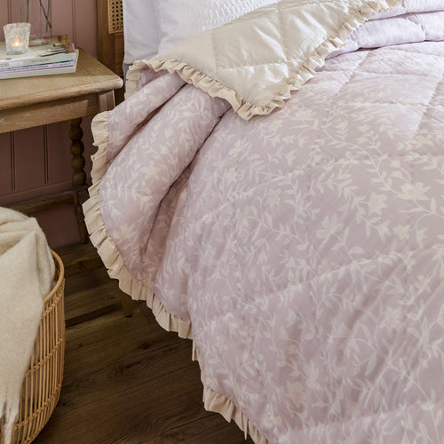 Amelia 100% Cotton Quilted Bedspread Blush