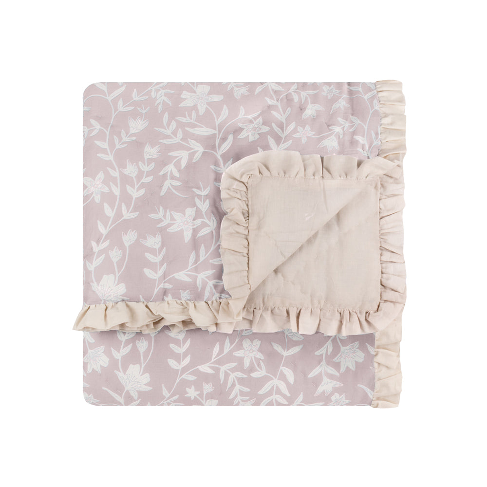 Amelia 100% Cotton Quilted Bedspread Blush
