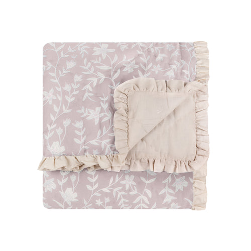 Amelia 100% Cotton Quilted Bedspread Blush