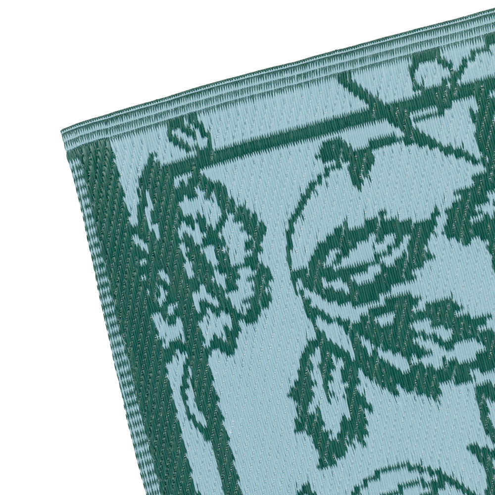 Anemone Woven Jacquard Rug Teal/Mineral