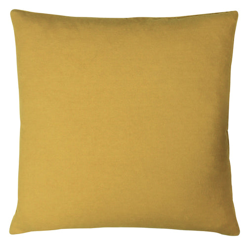 Floral Yellow Cushions - Angeles Floral Velvet Cushion Cover Ochre furn.