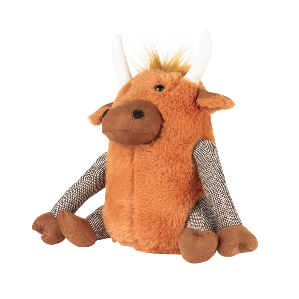 Angus Highland Cow Door Stop Ginger