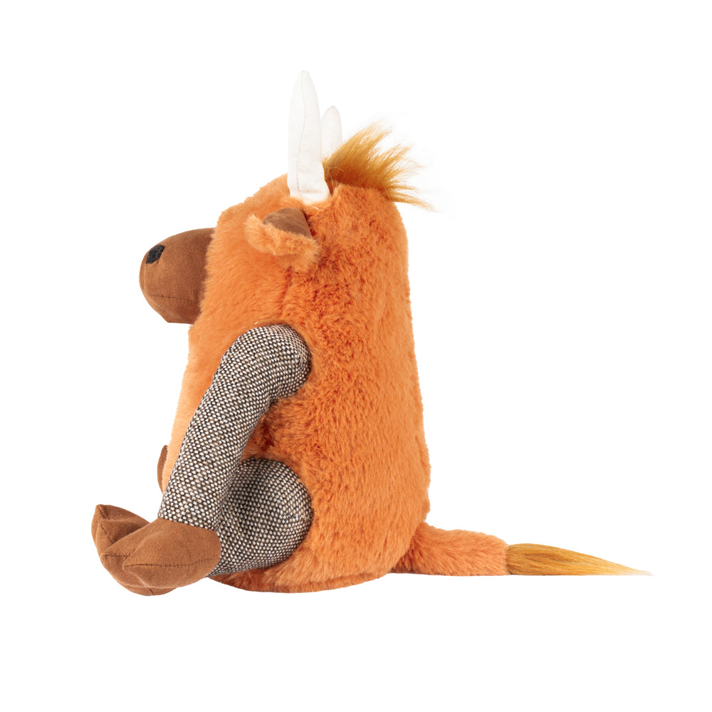 Angus Highland Cow Door Stop Ginger