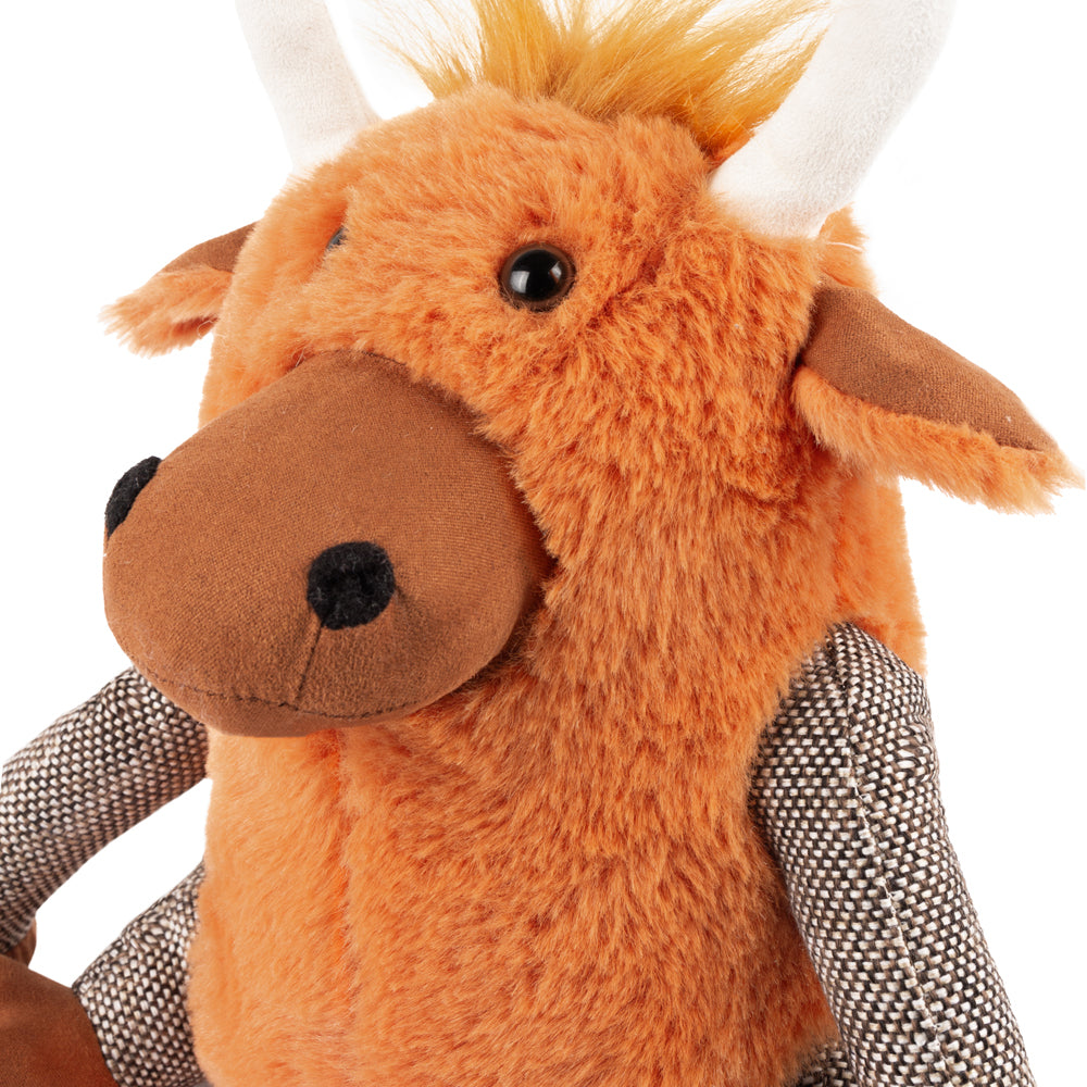 Angus Highland Cow Door Stop Ginger