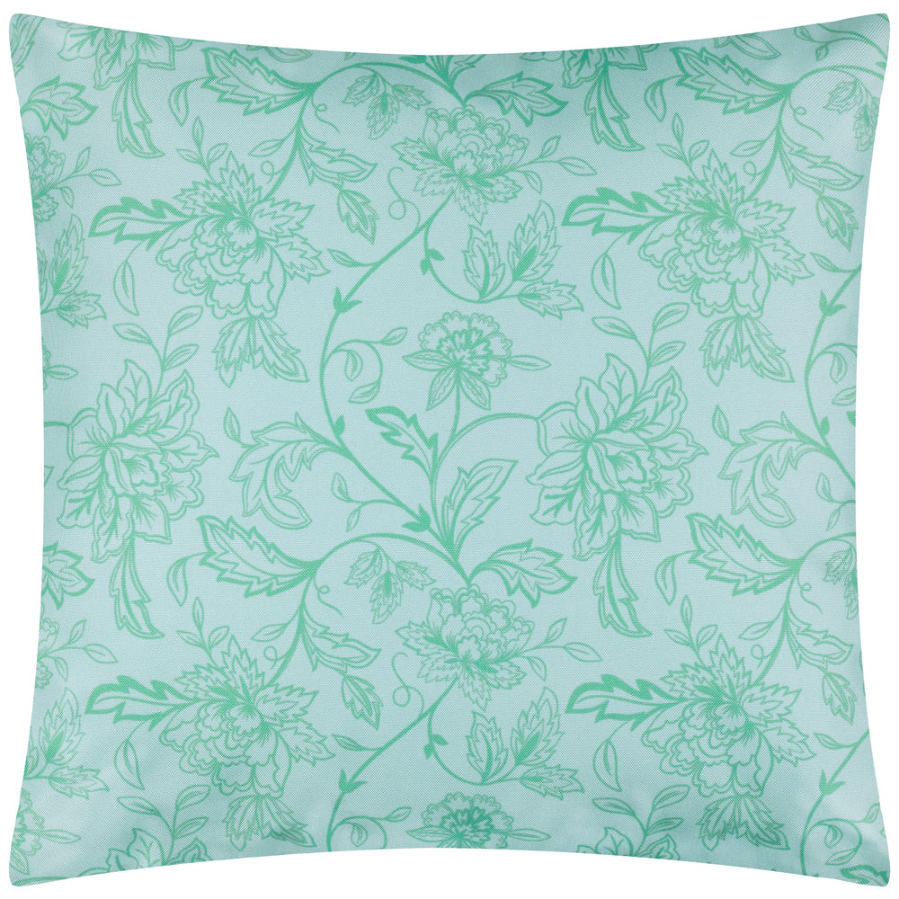 Anemone Limes Printed Outdoor Cushion Multicolour
