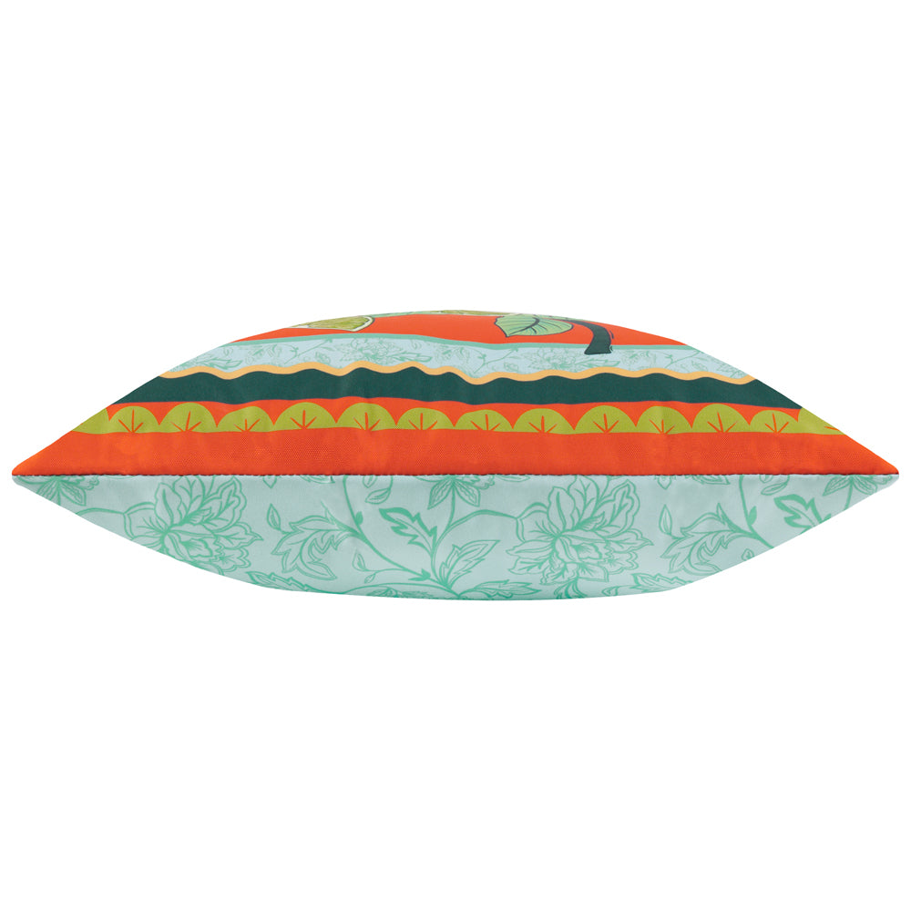 Anemone Limes Printed Outdoor Cushion Multicolour