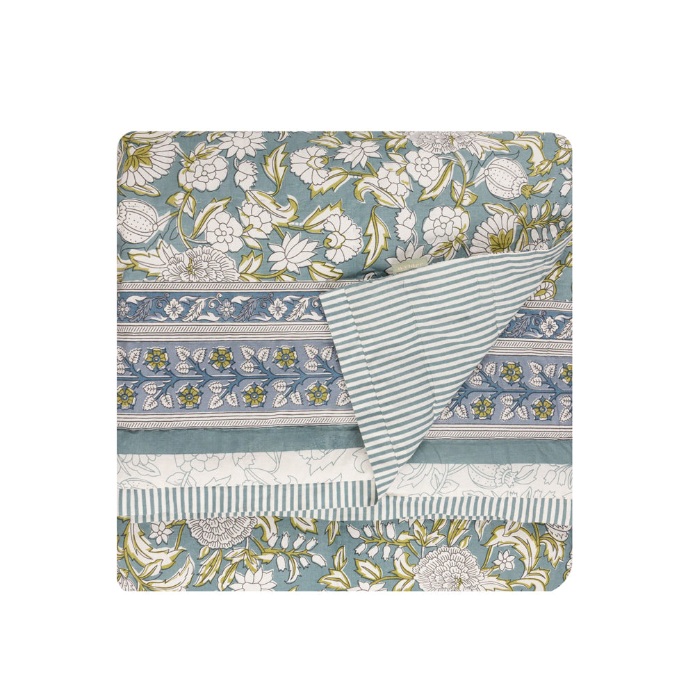 Annabelle 100% Cotton Bedspread Blue